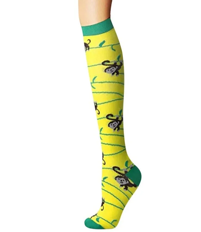 Elastic Multi-Colour Compression Socks