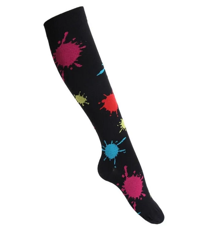 Elastic Multi-Colour Compression Socks