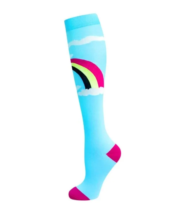 Elastic Multi-Colour Compression Socks