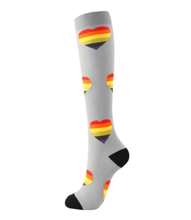 Elastic Multi-Colour Compression Socks