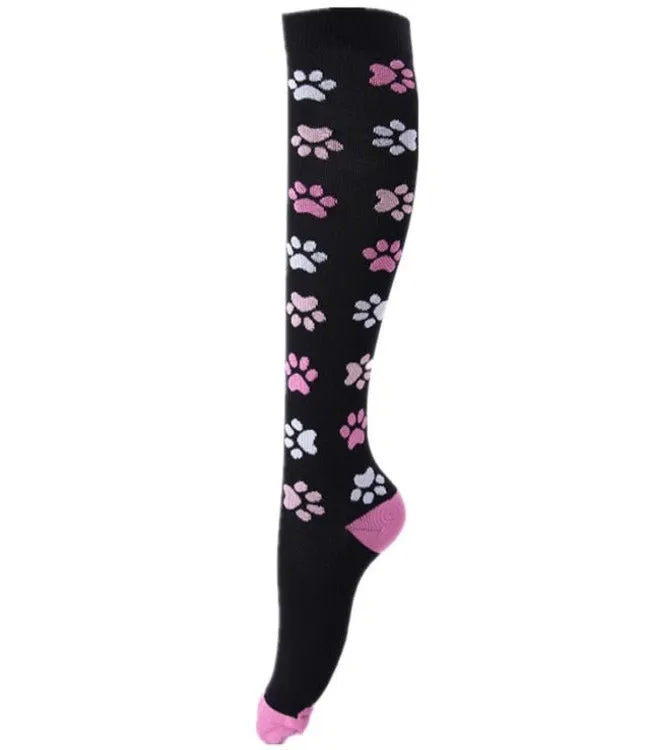 Elastic Multi-Colour Compression Socks