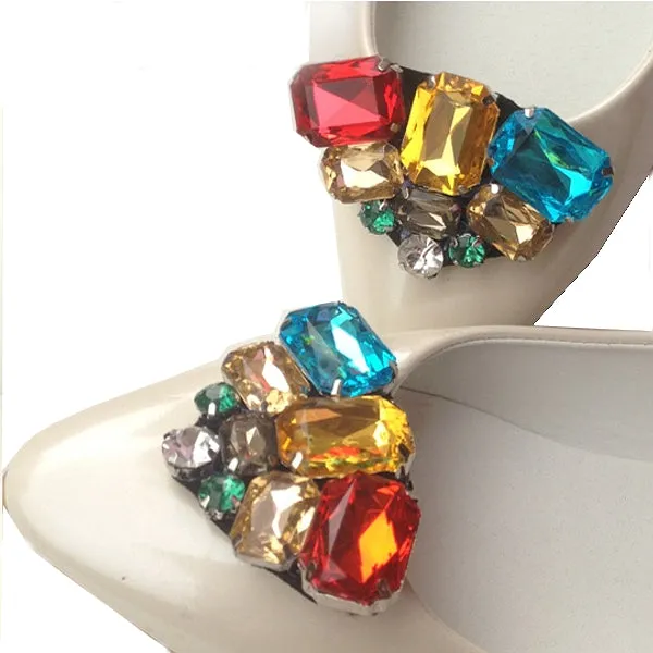 Elegant Multi-Color Crystal Rhinestone Shoes Clip