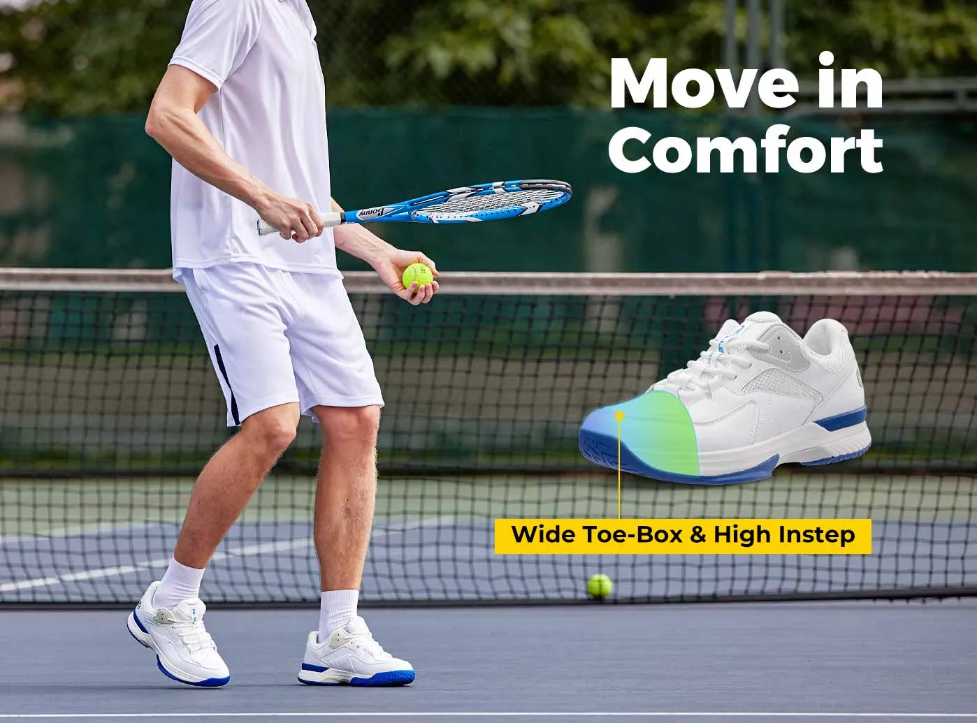 FitVille Men's Court Tennis Amadeus V1