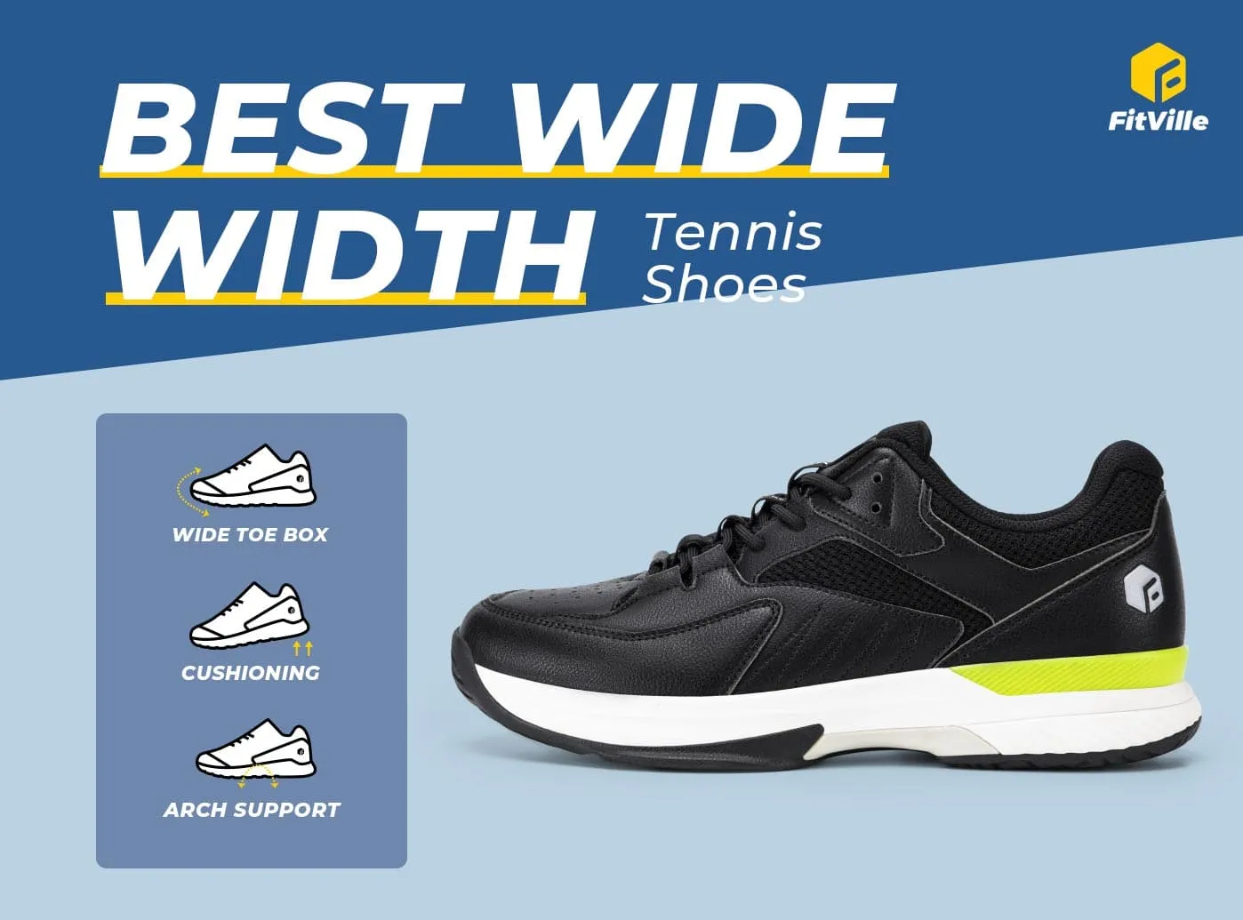 FitVille Men's Court Tennis Amadeus V1