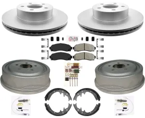 For Ford Ranger 2003-2009 4x4 4 Wheel Drive Rotors Drums Brake Pads Shoes