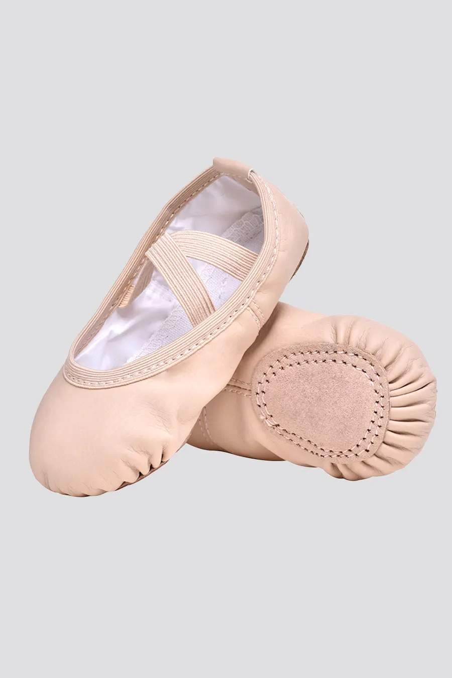 Girl's PU Leather Ballet Shoes(split sole, no drawstring)