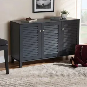 Gray Shoe Cabinet