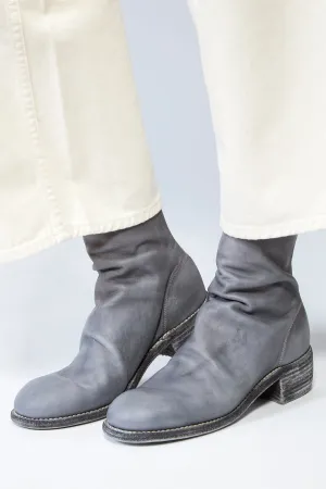 GUIDI Stack Back Zip Leather Boots