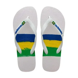 Havaianas Brasil Tech Men's Flip Flops - White