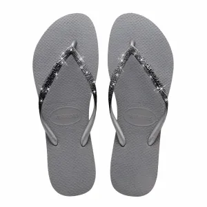 Havaianas Slim Sparkle Womans FlipFlops - Steel Grey