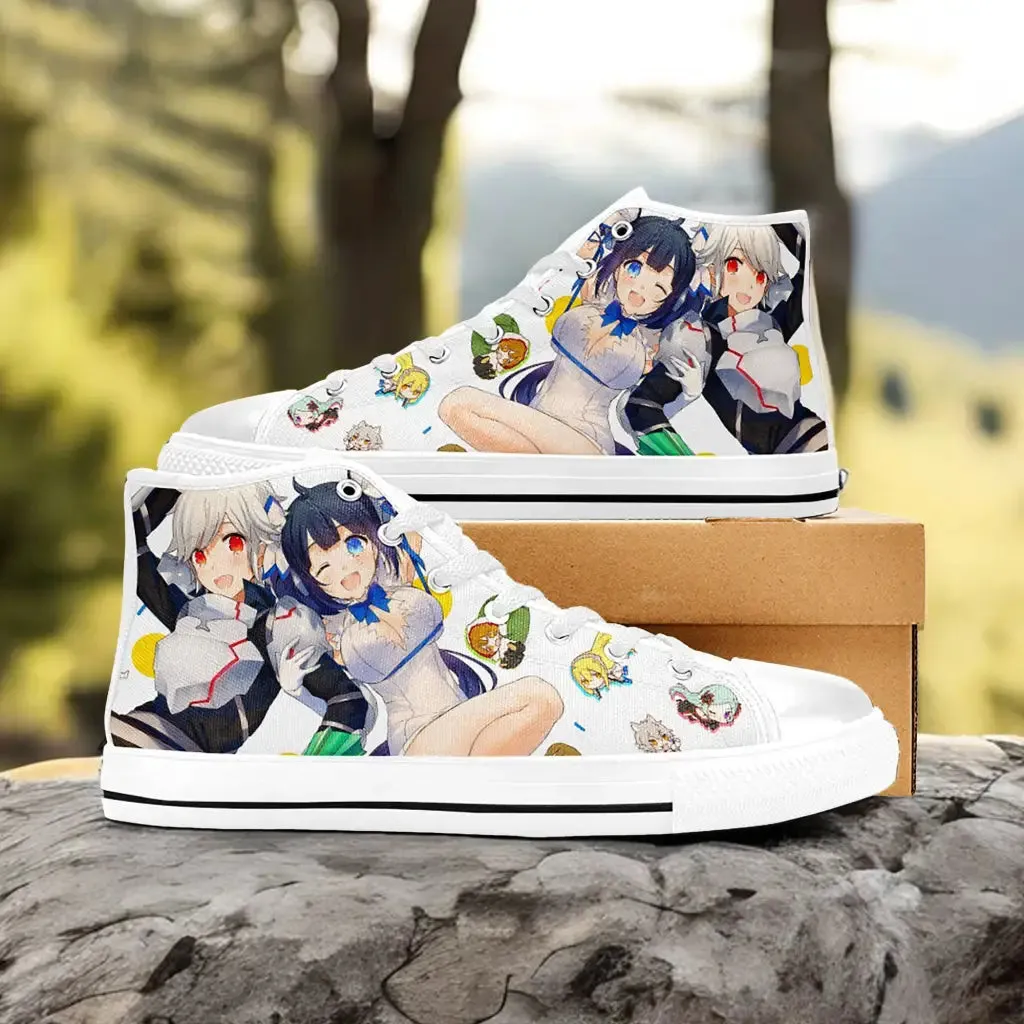 Hestia Bell Cranel DanMachi Shoes High Top Sneakers for Kids and Adults