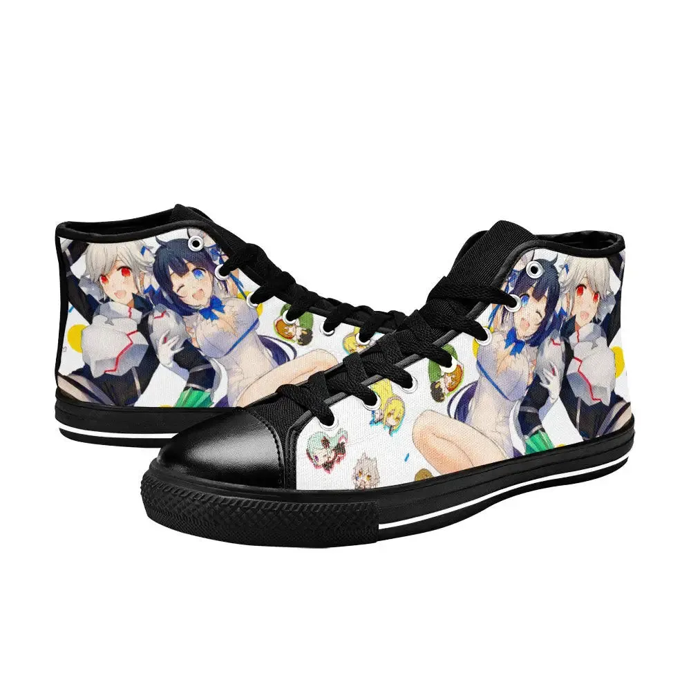 Hestia Bell Cranel DanMachi Shoes High Top Sneakers for Kids and Adults