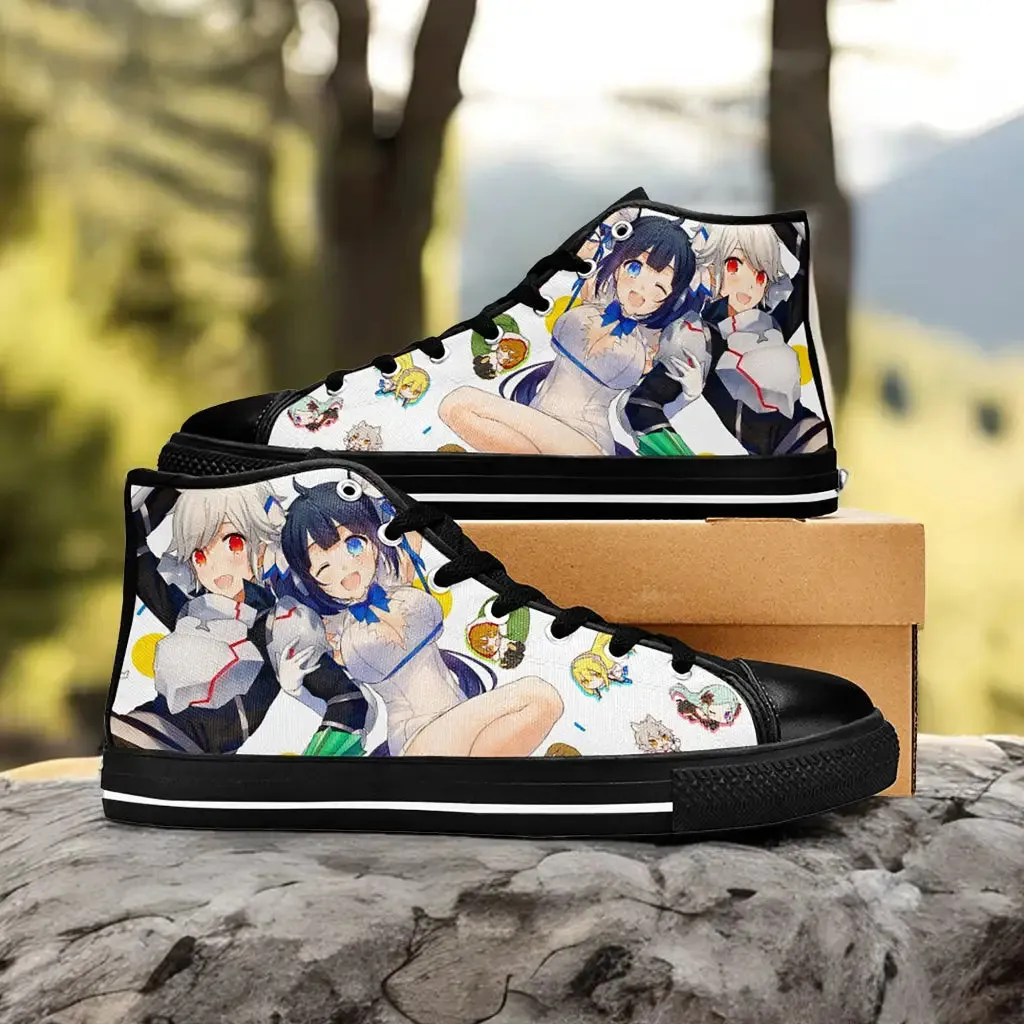 Hestia Bell Cranel DanMachi Shoes High Top Sneakers for Kids and Adults