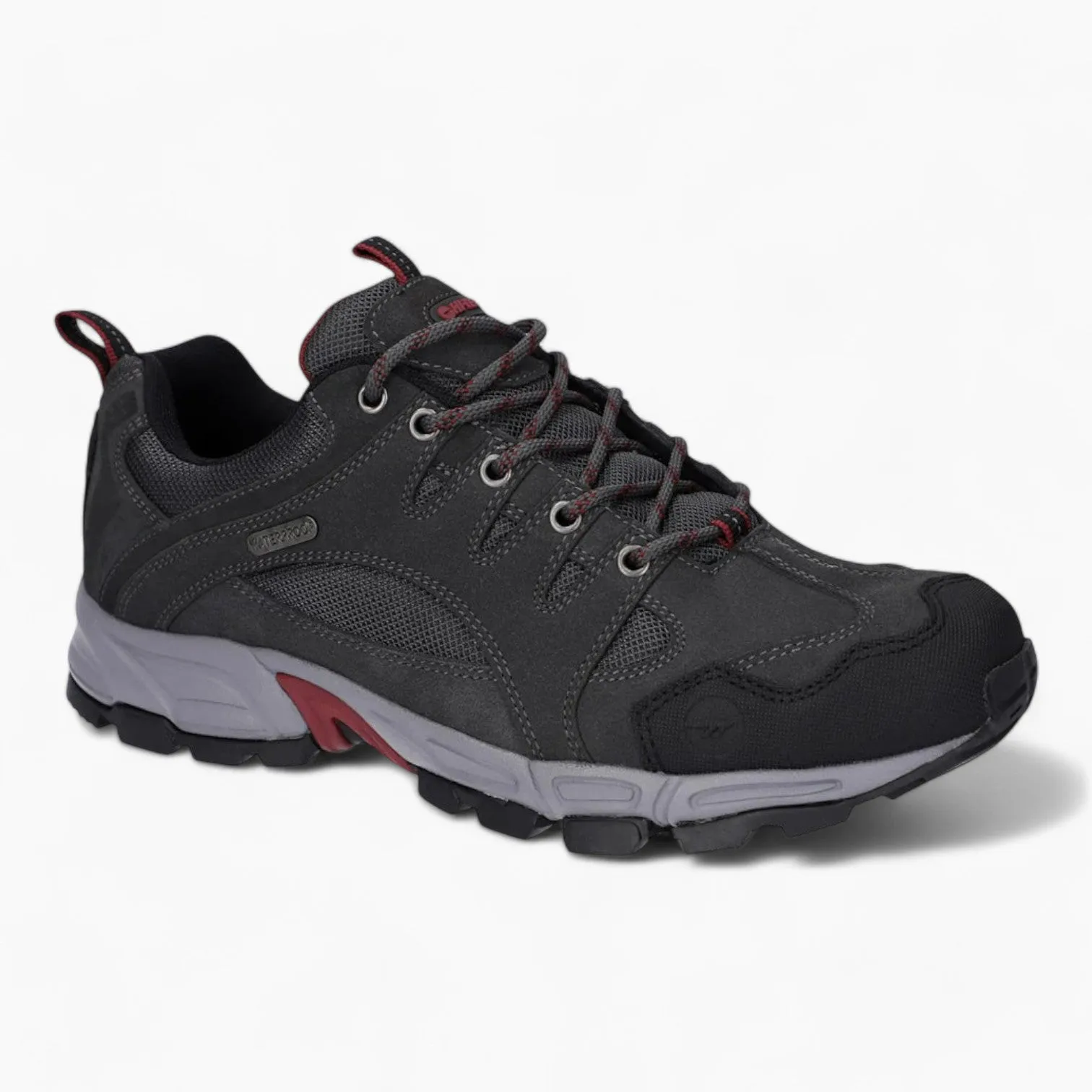 Hi-Tec Auckland Lite Men's Grey Hiking Shoes – Waterproof & Lightweight