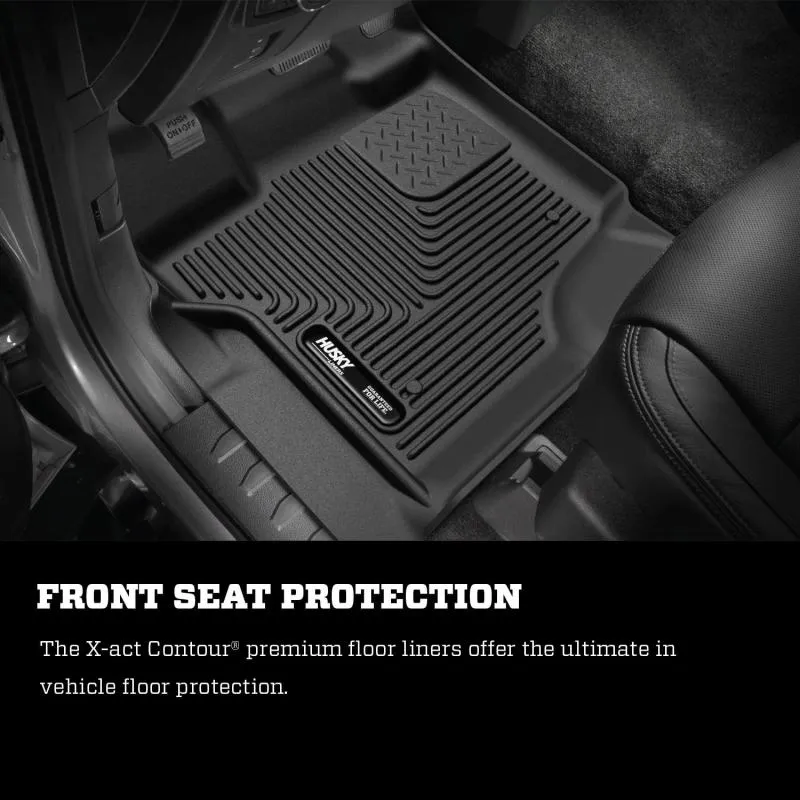 Husky Liners X-Act Contour 2nd Row Floor Liner - Black - Crew Cab - Ford Fullsize Truck 2017