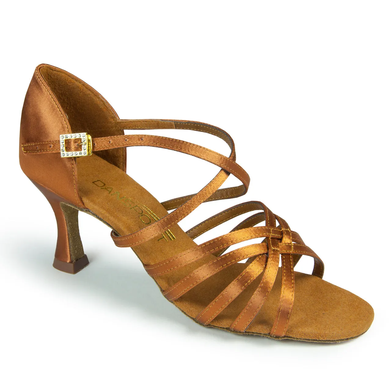 IDS Dansport Basics, L3007, Tan Satin, 2.5” Heel