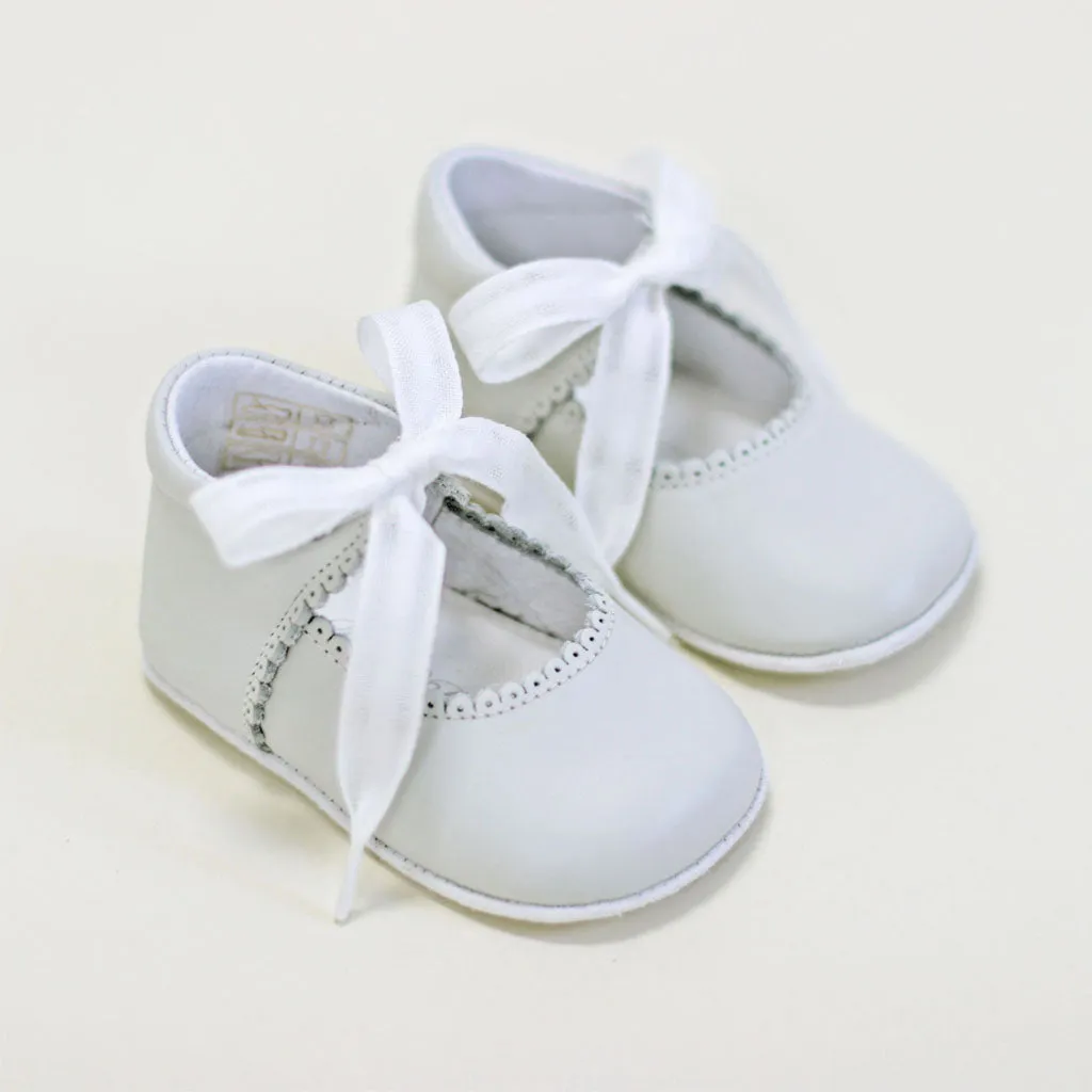 Ivory Tie Mary Janes