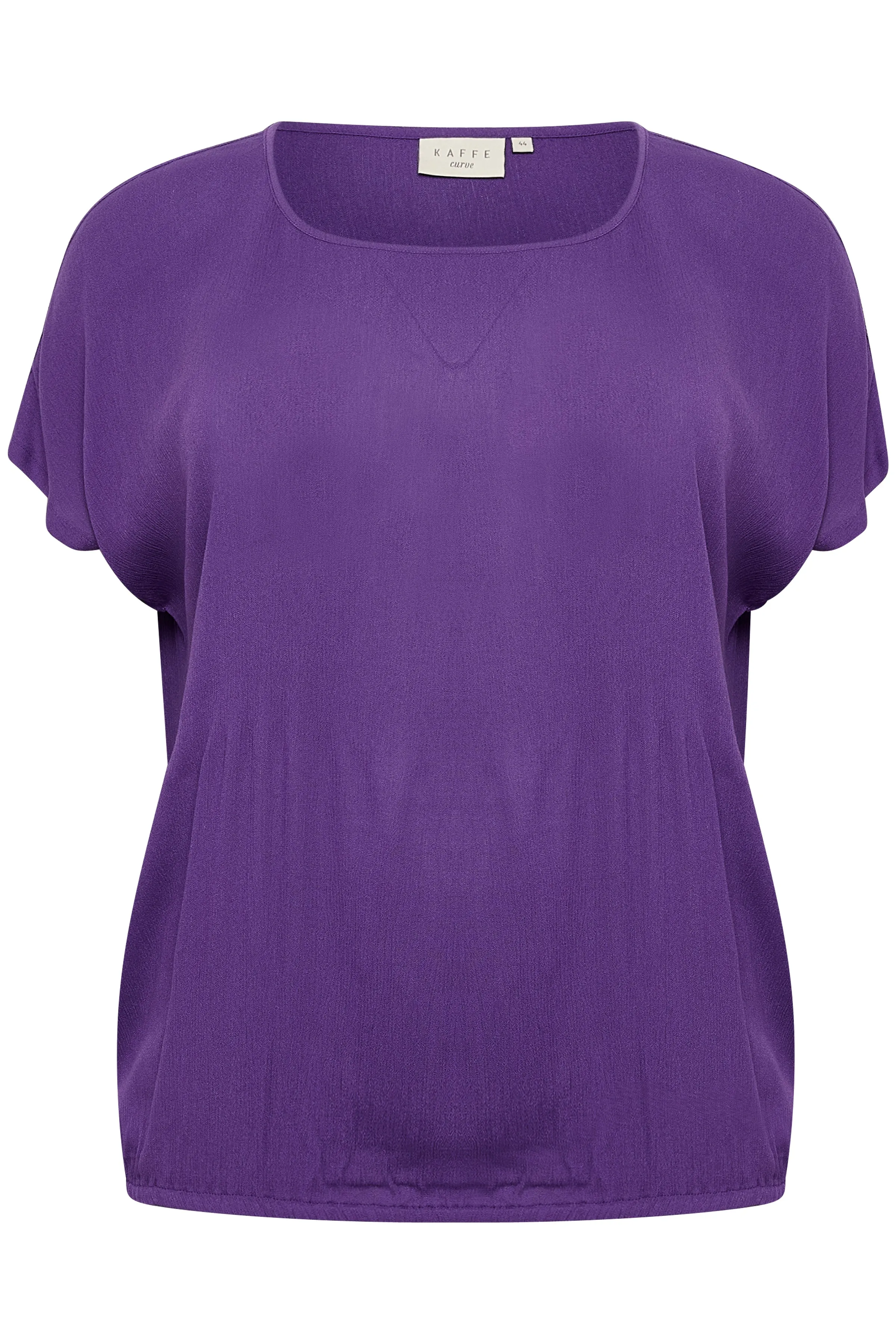 Kaffe Stanley Short Sleeve Blouse in Purple