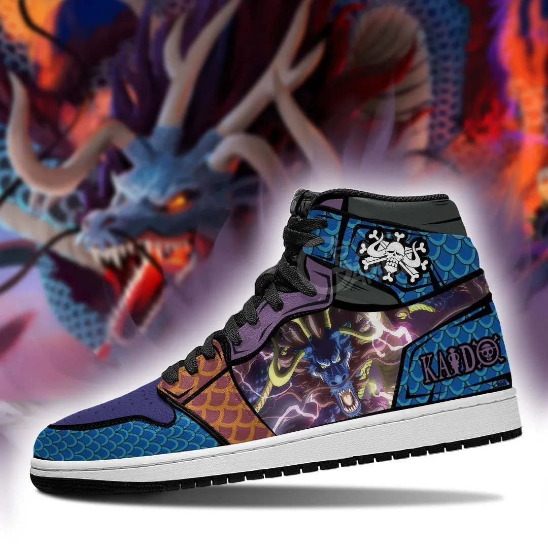 Kaido Sneakers Dragon Form Custom Anime OP Shoes