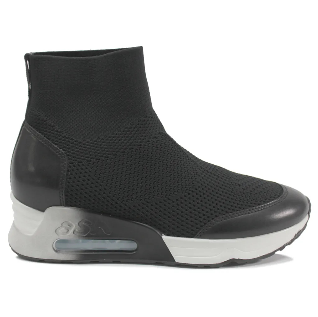 Lunar Leather Textile Women's High-Top Trainers