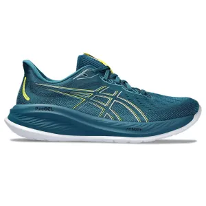 Men's Asics GEL-Cumulus 26, Evening Teal/Bright Yellow, 8.5 2E Wide