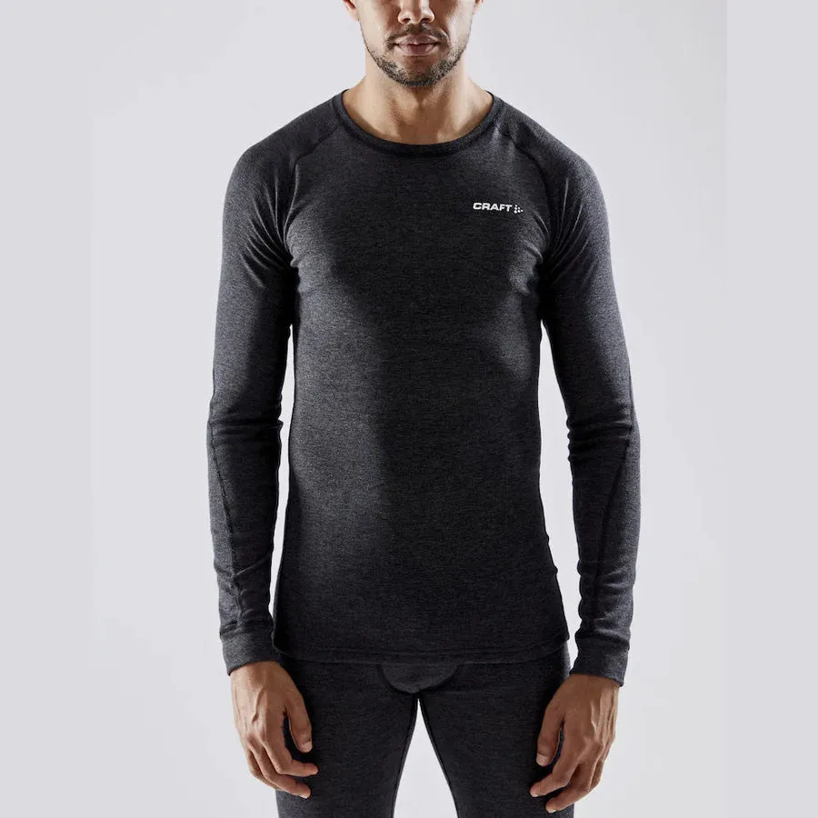 Men's Core Merino Set (Black Melange)