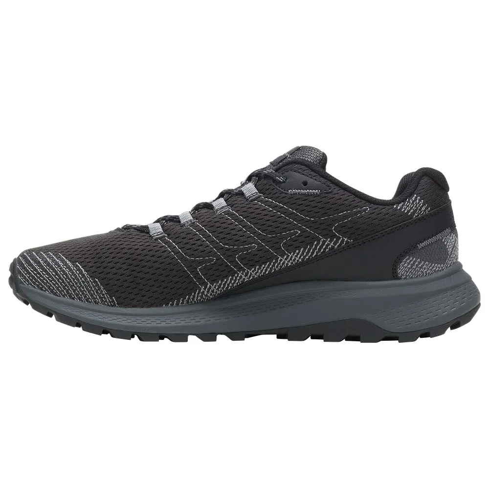 Merrell J067157 Fly Strike Trail Running Shoes for Men - Black, 9.5M