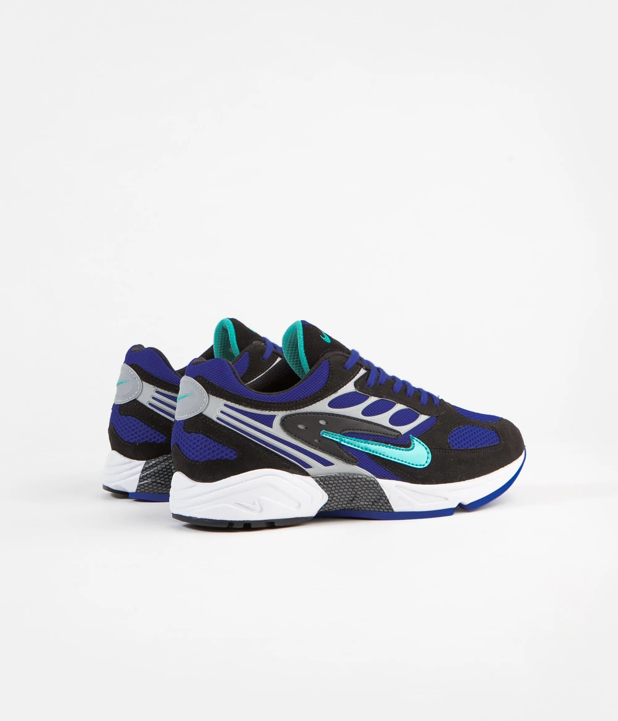 Nike Air Ghost Racer Shoes - Black / Hyper Jade - Racer Blue - Wolf Grey