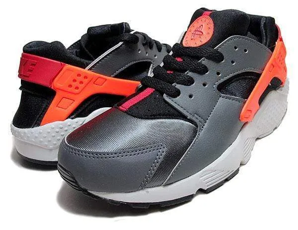 Nike Air Huarache Run GS 'Dark Grey-Hyper Crimson'