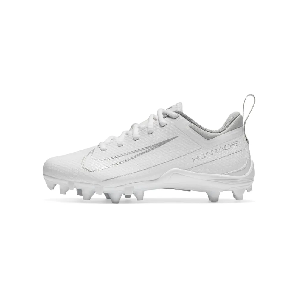 Nike Alpha Huarache 7 GS Youth White/Silver Lacrosse Cleats