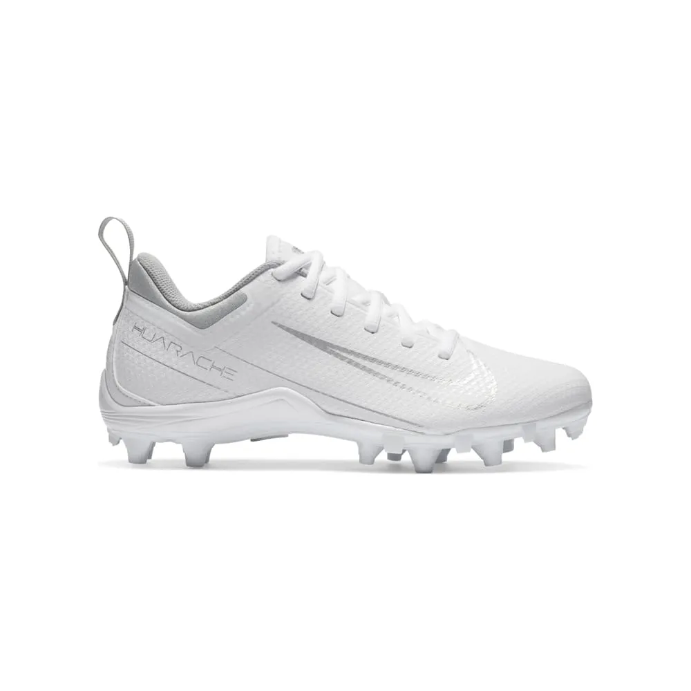 Nike Alpha Huarache 7 GS Youth White/Silver Lacrosse Cleats