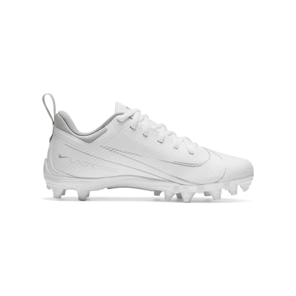 Nike Alpha Huarache 7 GS Youth White/Silver Lacrosse Cleats