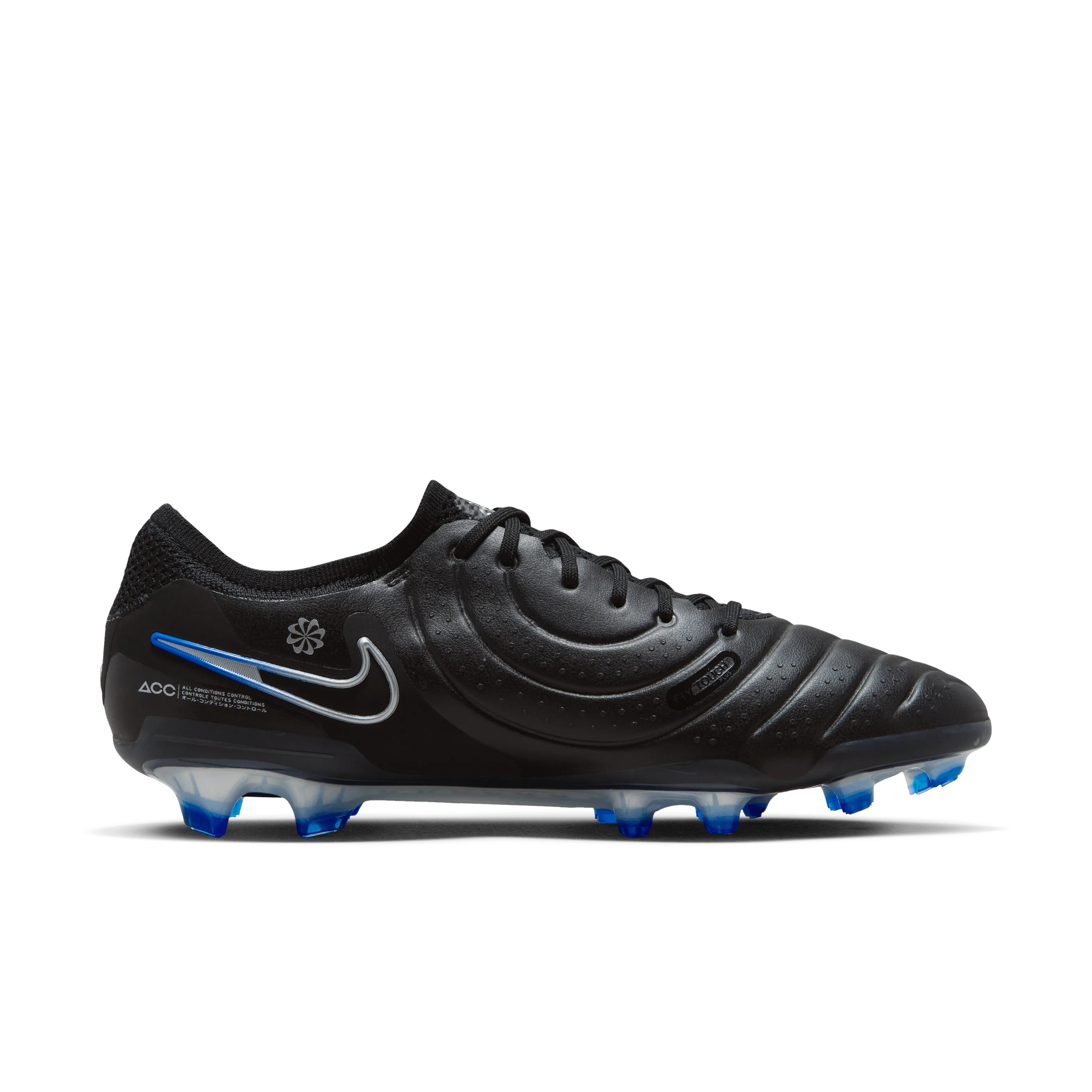 Nike Tiempo Legend 10 Elite FG-Black/Chrome-Hyper Royal