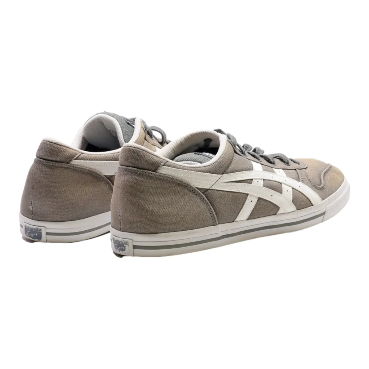 ONITSUKA TIGER Low Top Trainers Grey Synthetic Mens UK 10