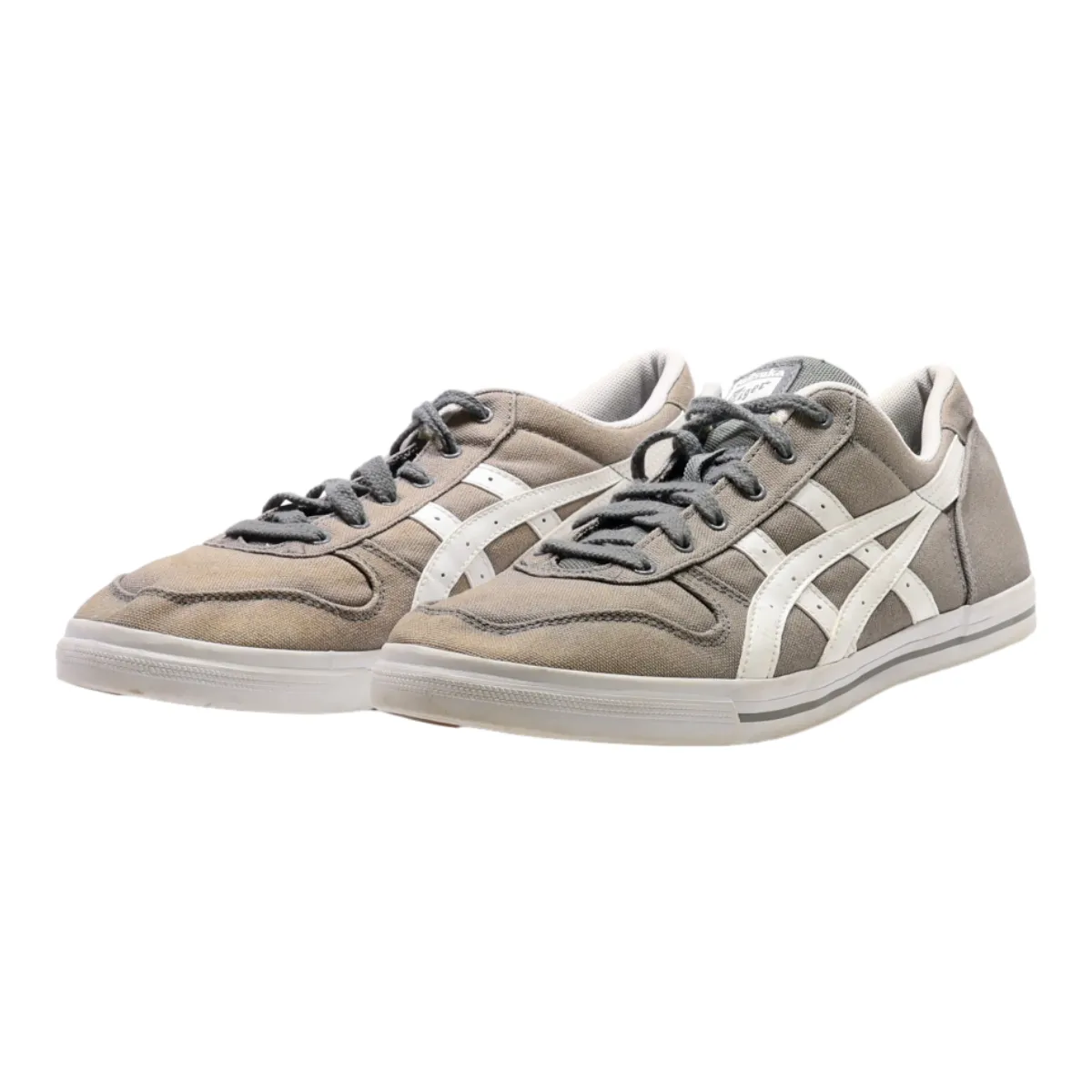 ONITSUKA TIGER Low Top Trainers Grey Synthetic Mens UK 10