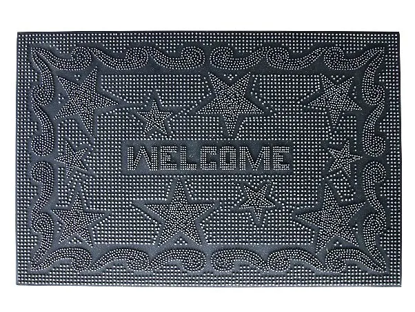 OnlyMat Rubber Pin Welcome Doormat - Indoor / Outdoor, Waterproof