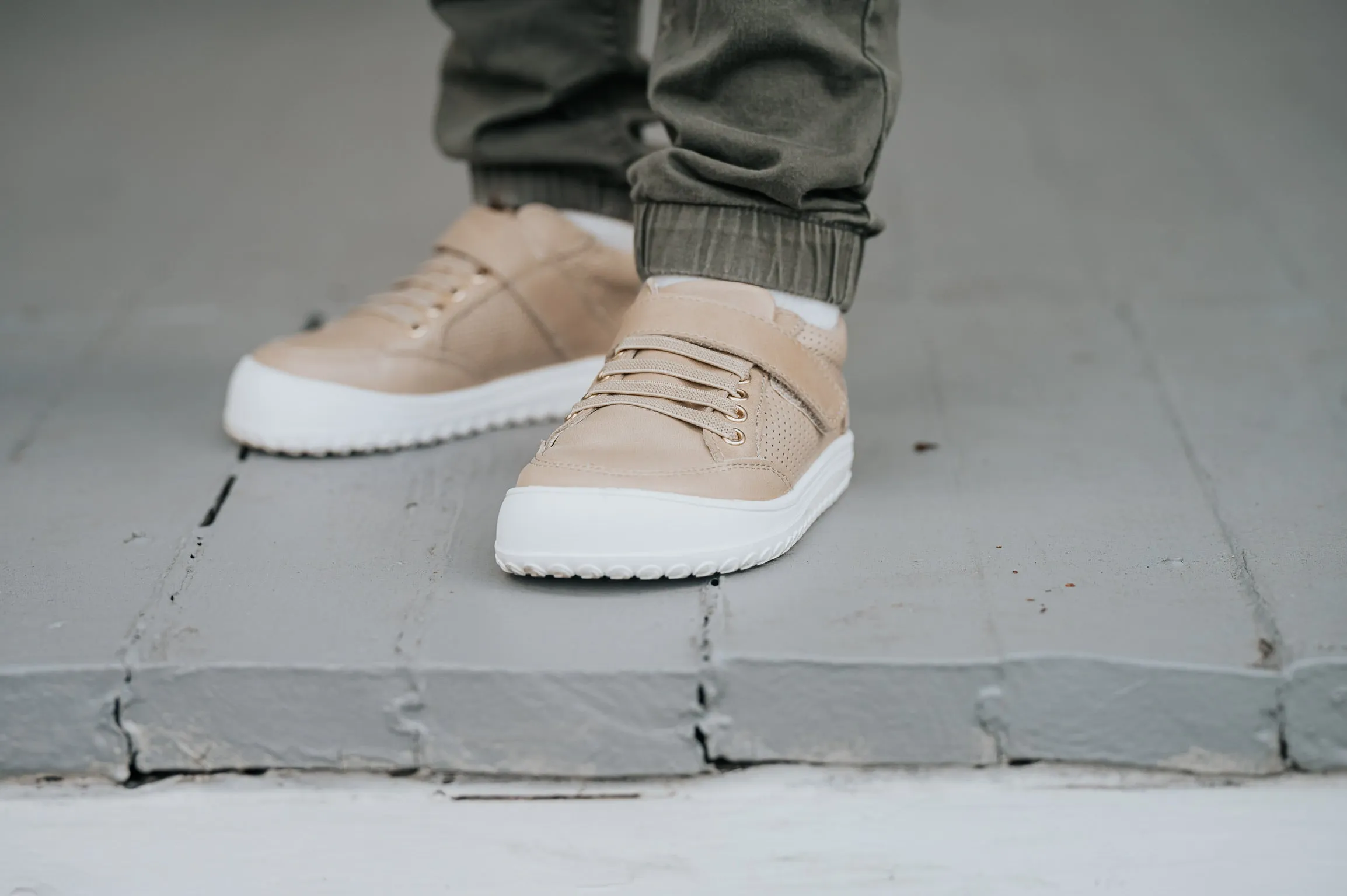 Pre-Order Play Perfect Beige Low Top {Premium Leather}