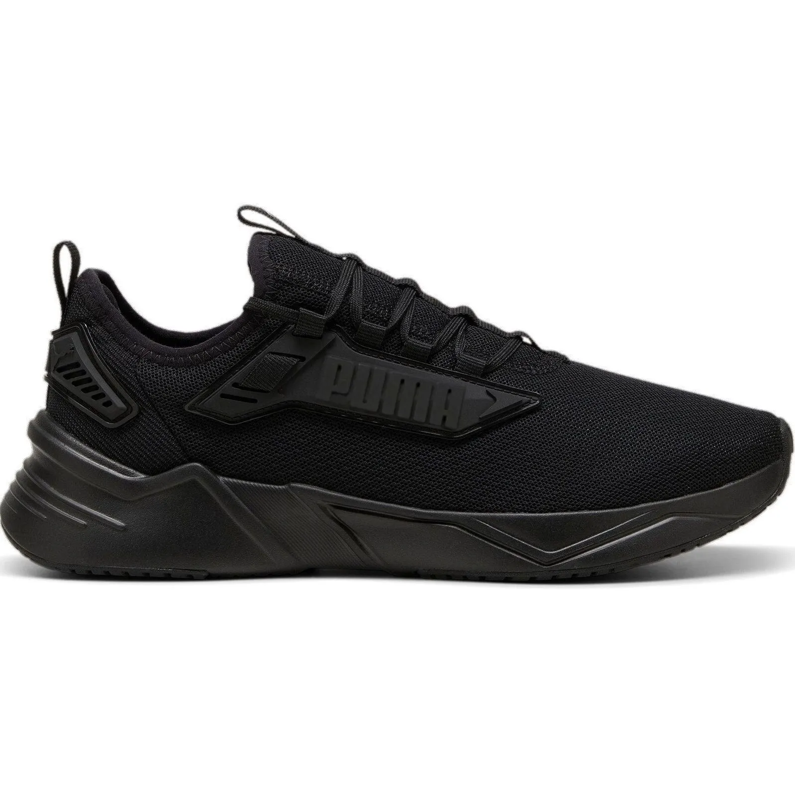 PUMA MEN'S RETALIATE 3 TRIPLE BLACK RUNNING SHOES