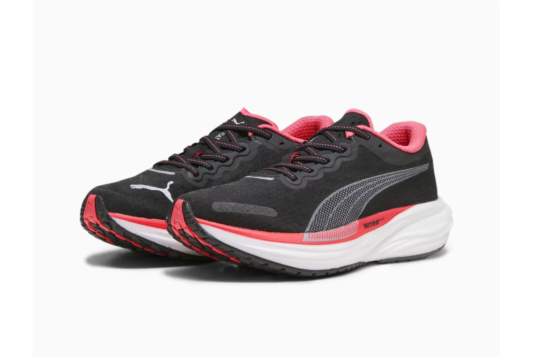 Puma Women's Deviate Nitro 2 - Puma Black/Fire Orchid (376855 17)