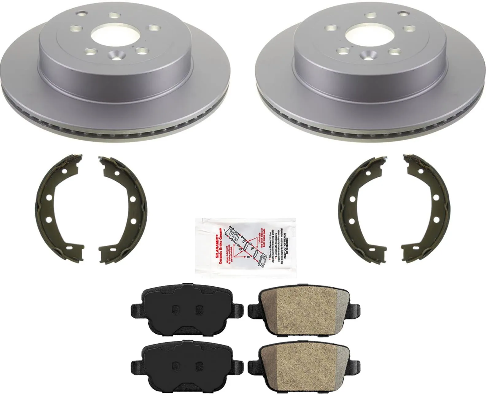 Rear OE Style Carbon Disc Brake Rotors Brake Pads For Land Rover LR2 2008-2012