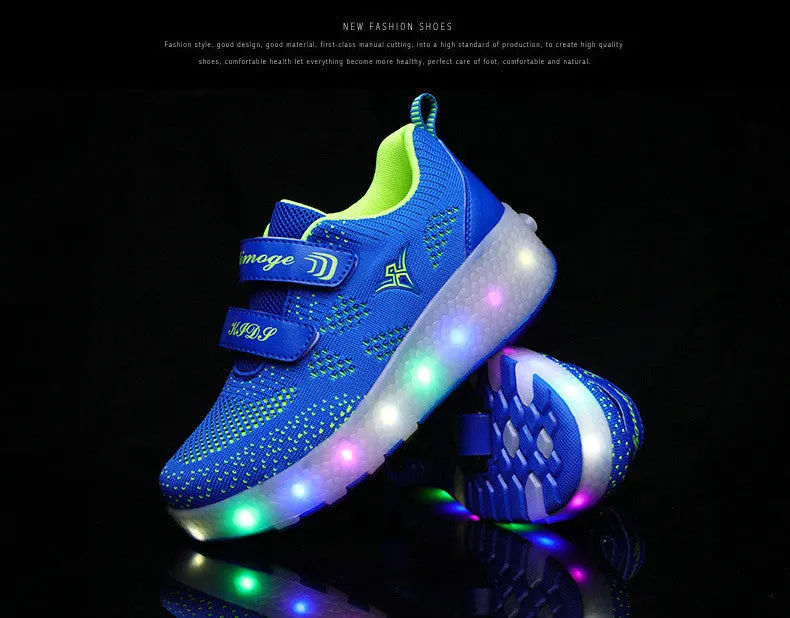 Rechargeable Two-Wheeled Light Shoes