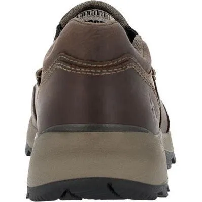 Rocky Men's Trophy Series 3" Soft Toe WP Slip On Outdoor Shoe - Brown- RKS0658