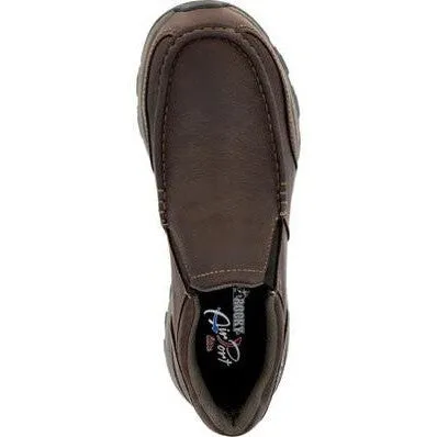 Rocky Men's Trophy Series 3" Soft Toe WP Slip On Outdoor Shoe - Brown- RKS0658