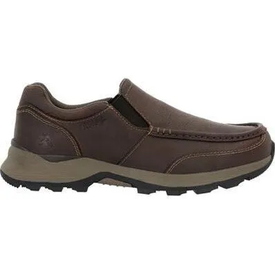 Rocky Men's Trophy Series 3" Soft Toe WP Slip On Outdoor Shoe - Brown- RKS0658