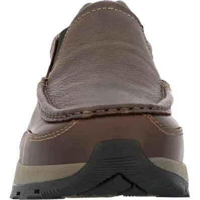 Rocky Men's Trophy Series 3" Soft Toe WP Slip On Outdoor Shoe - Brown- RKS0658