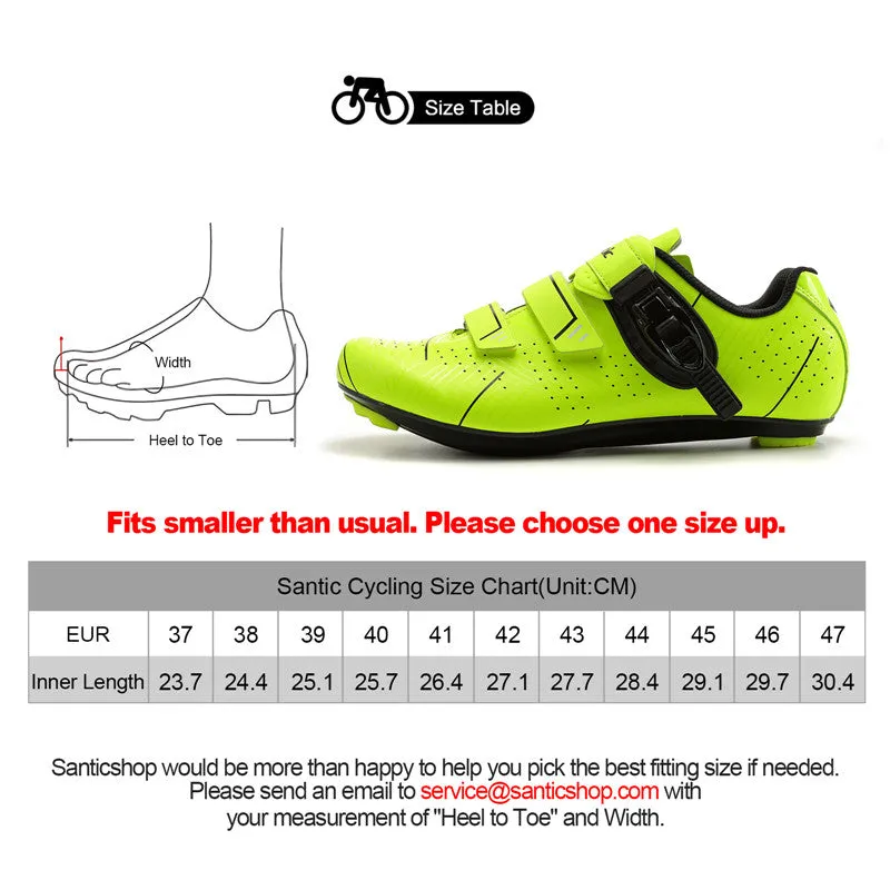 Santic Roadway LightGreen Men & Women Road Cycling Shoes