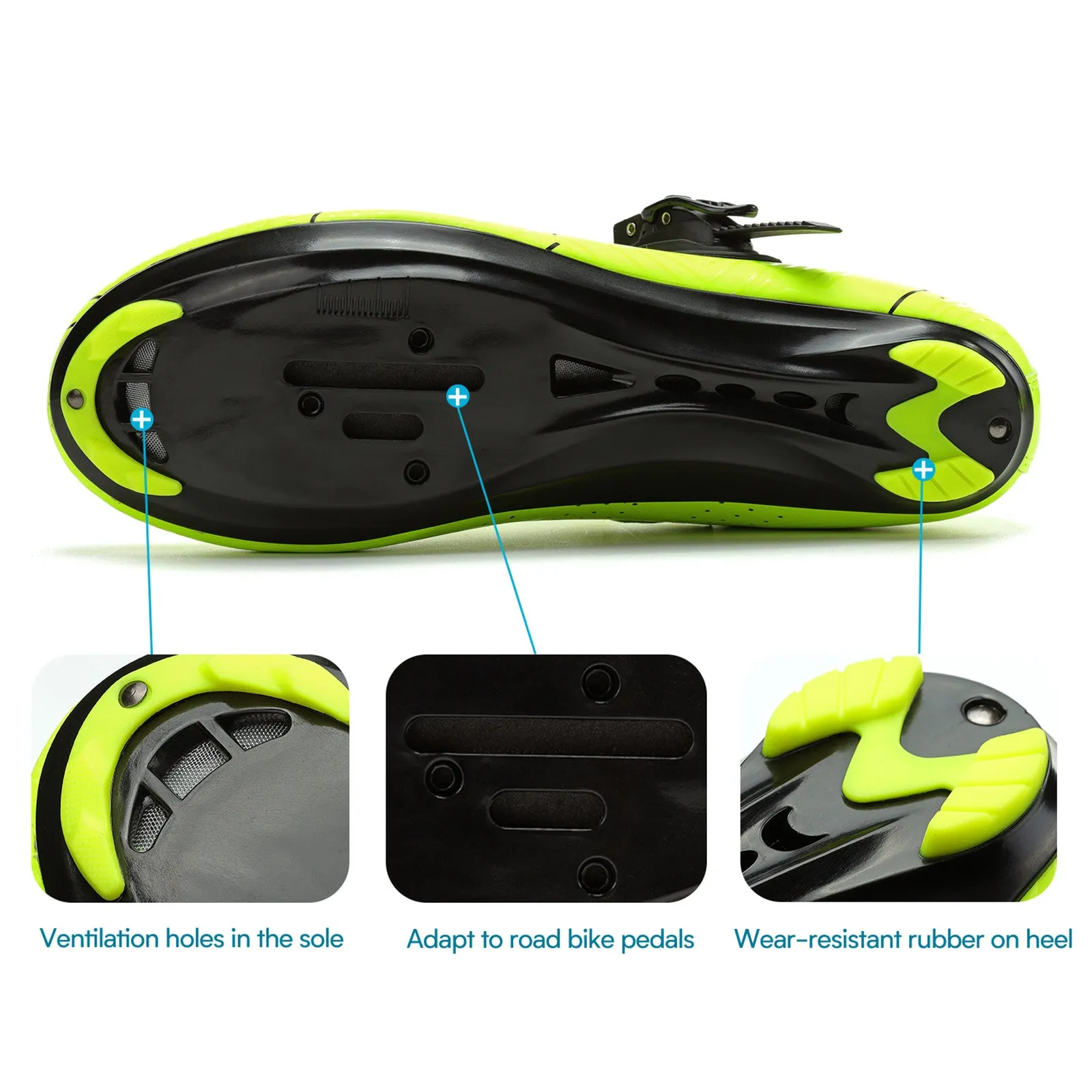 Santic Roadway LightGreen Men & Women Road Cycling Shoes