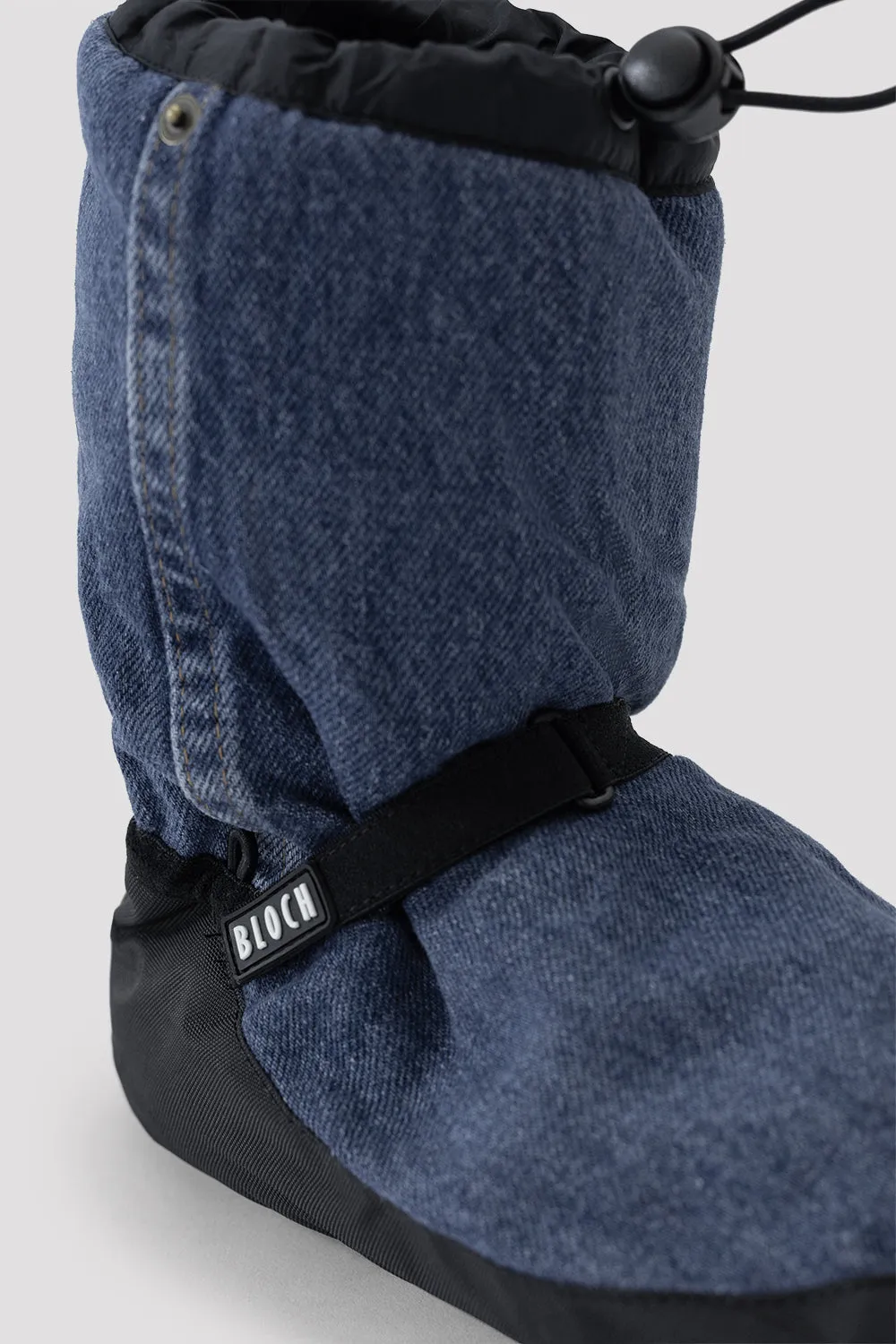 SIM5037 - Bloch Adult Upcycled Denim Warmup Booties