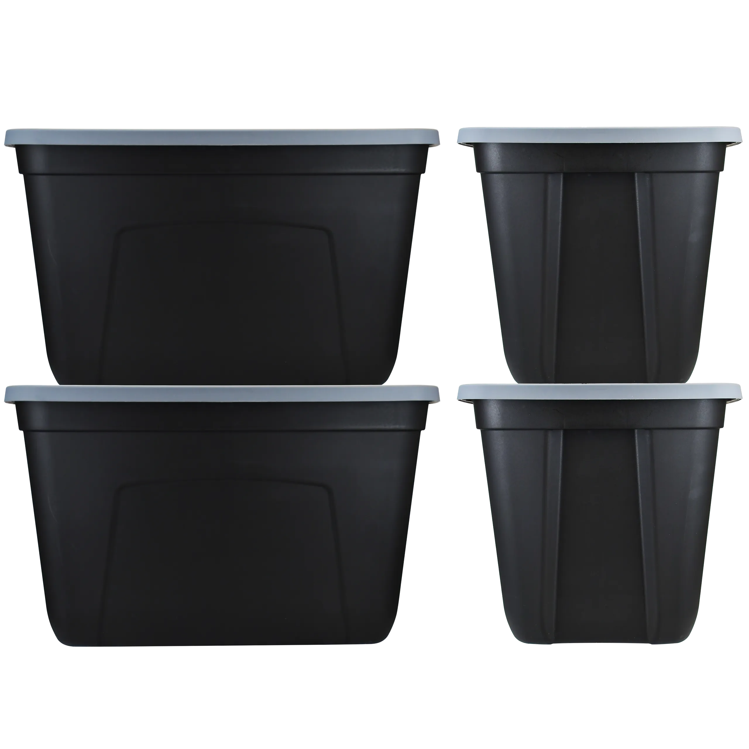 SimplyKleen Large Storage Bins with Lids, 18-Gallon (72-Quart), 4-pack