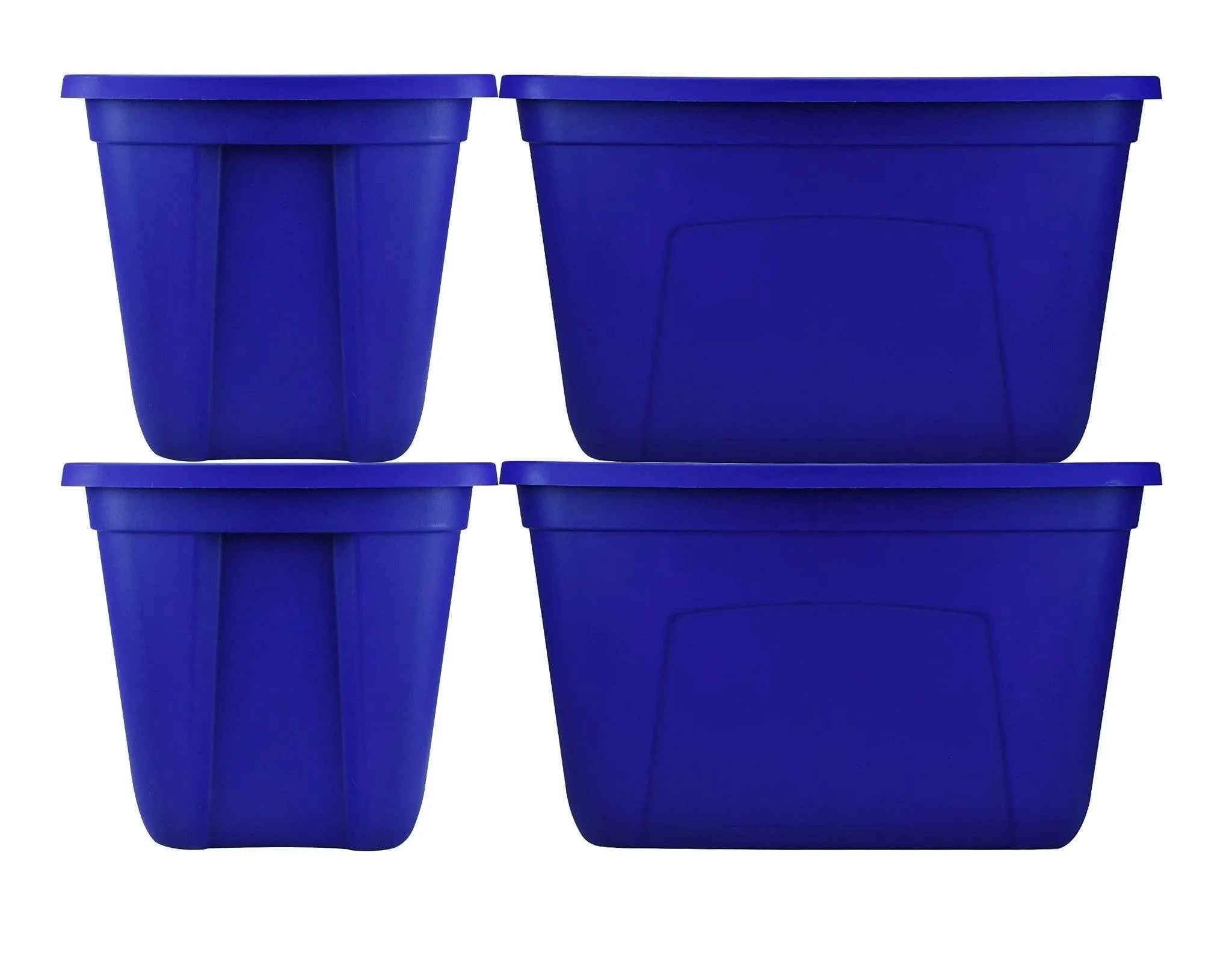 SimplyKleen Large Storage Bins with Lids, 18-Gallon (72-Quart), 4-pack